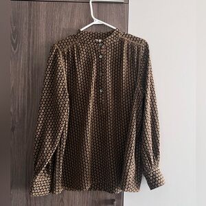 Arket Brown Daisy Blouse
